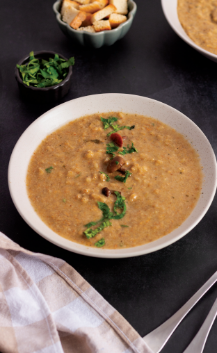 Deli Style Mushroom Barley Soup